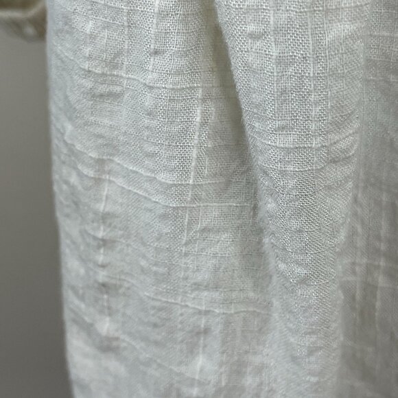 Max Studio Cottagecore Boho Crochet Peasant Top Size M Ivory - Picture 9 of 12